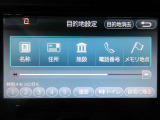 目的地設定画面は住所、電話番号、施設名称らなどから検索設定が出来ます。