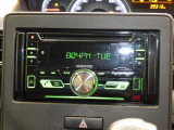 【オーディオ】操作がしやすいケンウッド製CDチューナー。Bluetooth接続にも対応しており、スマートフォン内の音楽を車内で手軽にお楽しみいただけます。