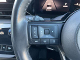 ナビの音量など車両情報を手元で操作できるハンドルスイッチ付き。