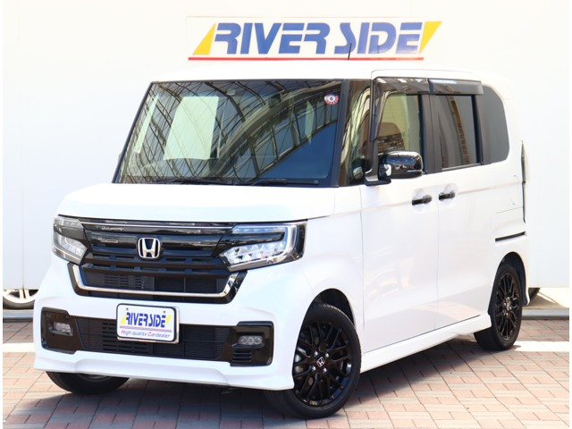 N-BOXカスタム L ターボ スタイルプラス ブラック ワンオーナー純正9型ナビ地デジBカ...