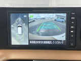 【アラウンドビューモニター】このように真上から見下ろしたような映像が映し出されるため駐車やバックが苦手な方でも安心して行うことが可能となります!!