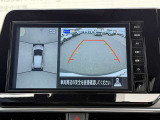 【アラウンドビューモニター】クルマを真上から見ているような映像で、周りの状況を確認しながら安心して駐車出来るカメラが付いてます♪移動物検知機能付き☆