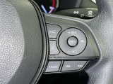 ステアリングスイッチ付き。前方から目を離すことなく操作することが可能です。