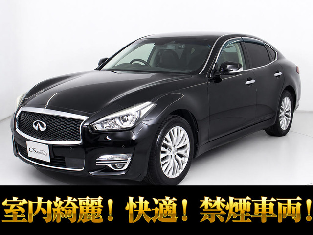 フーガハイブリッド3.5 VIP後期 黒本革 アラウンドビュー LEDライト