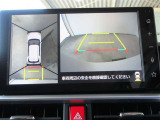 車両を上から見たような映像をディスプレイオーディオ画面に表示するパノラミックビューモニター