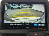 駐車時の安全確認をサポートするバックカメラも使用できます。