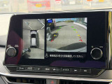 アラウンドビューモニターの映像も映ります。