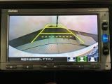 リバースギアに入れるだけで後方の表示へ切り替わります。夜間や雨の日の駐車も楽になりますよ。