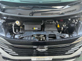 エンジンルームも綺麗です。日産整備士がしっかり整備をしてお渡しします