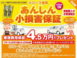 割賦購入特典!納車日から1年間、バンパー等の車対物の損害やいたずらを4.5万円まで保証!(免責5.5千円)