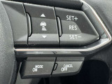 ステアリングスイッチで、先行車に自動追従するアダプティブクルーズコントロールが作動可能。設定した車速内での車間距離を自動で調整・維持。高速道路の渋滞時もアクセル・ブレーキ操作から解放されます。