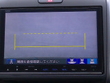 バックカメラの画像です。ガイドラインがスムースな車庫入れをサポートいたします。車庫入れの安心感がアップしますね。