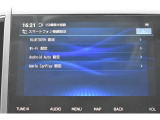 自身のスマホにインストールされてるアプリを表示、使用できるApple CarPlay/Android Autoにも対応しています※使用にはipod・USB接続ケーブルが必要です。