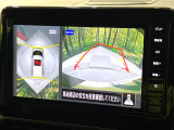 【アラウンドビューモニター】専用のカメラにより、上から見下ろしたような視点で360度クルマの周囲を確認することができます☆死角部分も確認しやすく、狭い場所での切り返しや駐車もスムーズに行えます。