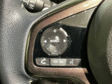 ステアリングにオーディオ操作スイッチが付いています。オーディオ画面に直接タッチしなくても操作が出来ますので、運転に集中できます。
