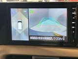 【アラウンドビューモニター】車を上から見下ろしているかのような映像で周囲の状況がひと目で確認、狭い駐車場に駐車するときも安心です♪♪障害物などがあると警告音がなりますので安心して駐車が出来ます★