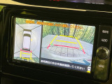 【パノラミックビューモニター】専用のカメラにより、上から見下ろしたような視点で360度クルマの周囲を確認することができます☆死角部分も確認しやすく、狭い場所での切り返しや駐車もスムーズに行えます。