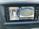 アラウンドビューモニターで車の周辺状況をナビ画面で確認できます☆