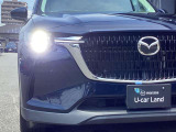 アダプティブLEDヘッドライト カメラや車速センサーと連動して、ハイ、ロー、ワイドローのLEDライトを常に最適な配光に自動制御する優れものです!