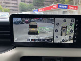 先進技術で見えルークス!日産軽初の3Dビューでクルマの周囲をぐるっと確認できるから安心。