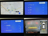 ナビ、メニュー画面、パノラミックビューモニターの画像です。