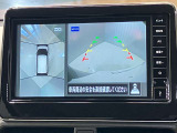 【アラウンドビューモニター】車を上から見下ろしているかのような映像で周囲の状況がひと目で確認、狭い駐車場に駐車するときも安心です♪