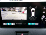 バックカメラの画像です。ガイドラインがスムースな車庫入れをサポートいたします。車庫入れの安心感がアップしますね。