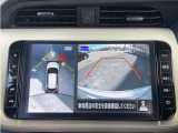 【アラウンドビューモニター】このように真上から見下ろしたような映像が映し出されるため駐車やバックが苦手な方でも安心して行うことが可能となります★