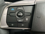 ハンドルにはプロパイロットスイッチが装着されています。高速道路などアクセルを踏んだままでの走行の時、手元のスイッチ操作でアクセルを踏まなくても速度を保つことができます。
