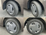 155/65R14 ホイールキャップ仕様です。タイヤはまだまだ使えます。