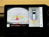 真上から見下ろしたような視点で車とその周囲を確認出来る画面と、車両後方を映し出すバックモニター画面の2つを表示してくれます。