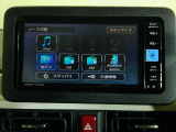 フルセグテレビ搭載。DVD・CD再生、USB入力、Bluetoothオーディオに対応しています。