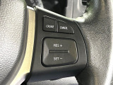 【クルーズコントロール】高速道路もラクラク走行。アクセルを離しても一定速度で走行ができ、長距離運転時の負担を軽減!加速・減速も簡単なスイッチ操作で調整できます。