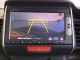 便利な3ビュー切り替え、ガイド線表示付きのバックカメラです。後退時、後方の視界をサポートします
