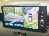 【マルチビューカメラシステム】専用のカメラにより、上から見下ろしたような視点で360度クルマの周囲を確認することができます☆死角部分も確認しやすく、狭い場所での切り返しや駐車もスムーズに行えます。