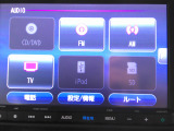 フルセグテレビ搭載。DVD・CD再生・SDカードに対応しています。