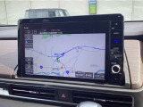 【ナビ】ホンダ純正ナビゲーション装備。最近はスマートフォンの地図機能でも十分ですが、やはりモニターが付いていると直感的に現在地も分かり安心です。