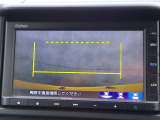 バックカメラの画像です。ガイドラインがスムースな車庫入れをサポートいたします。車庫入れの安心感がアップしますね。