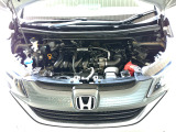 自慢のエンジンはパワードbyHONDAです。精度とバランスにこだわって、低回転からスムースなパワーを発揮します。