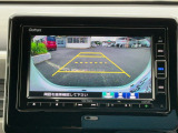 後退時に車両の後ろ側をモニター画面に表示します。車庫入れが苦手な人もこれで安心♪