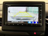 後退時に車両の後ろ側をモニター画面に表示します。車庫入れが苦手な人もこれで安心♪