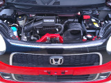 自慢のエンジンはパワードbyHONDAです。精度とバランスにこだわって、低回転からスムースなパワーを発揮します。