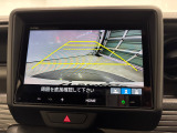 後退時に車両の後ろ側をモニター画面に表示します。車庫入れが苦手な人もこれで安心♪