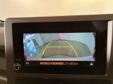 バックギアに入れると、このように後方が映し出されます!最終確認はご自身の目と耳で必ず行ってください!安全第一で!