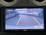 バックカメラが装着されています。ガイド機能付きなので後方の距離もつかみやすくなっています