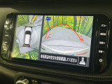 【アラウンドビューモニター】専用のカメラにより、上から見下ろしたような視点で360度クルマの周囲を確認することができます☆死角部分も確認しやすく、狭い場所での切り返しや駐車もスムーズに行えます。