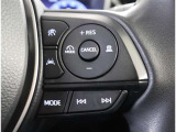 ステアリングスイッチ付き。前方から目を離すことなく操作することが可能です。