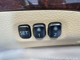 【運転席ポジションメモリー付パワーシート】ワンタッチで記憶させていたシートの前後・リクライニングはもちろんシートリフターも備えます☆快適なドライブをお楽しみ下さい♪