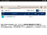 SOHとは、バッテリーの健全度や健康状態を示す指標です。Hyundai認定中古車は、SOHを含む各バッテリー診断項目のチェックを必須としています