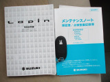 ラパンのトレードマークのウサギがついたスマートキーです♪取扱説明書、メンテナンスノート付。